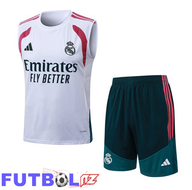 Chalecos De Futbol Real Madrid + Cortos Blanco 2026/2027