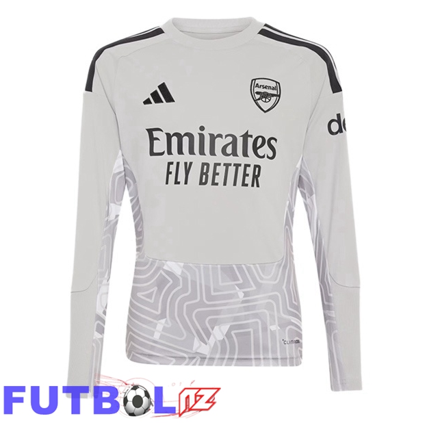 Camisetas De Futbol Arsenal Portero Manga Larga Gris 2026/2027