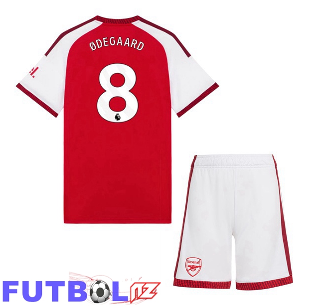 Camisetas De Futbol Arsenal (ØDEGAARD 8) Ninos Primera Rojo Blanco 2026/2027