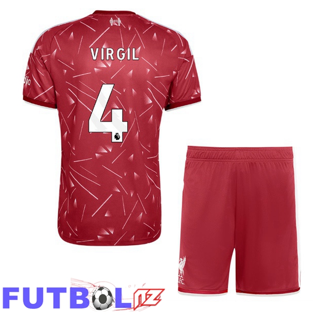 Camisetas De Futbol FC Liverpool (VIRGIL 4) Ninos Primera Rojo 2026/2027