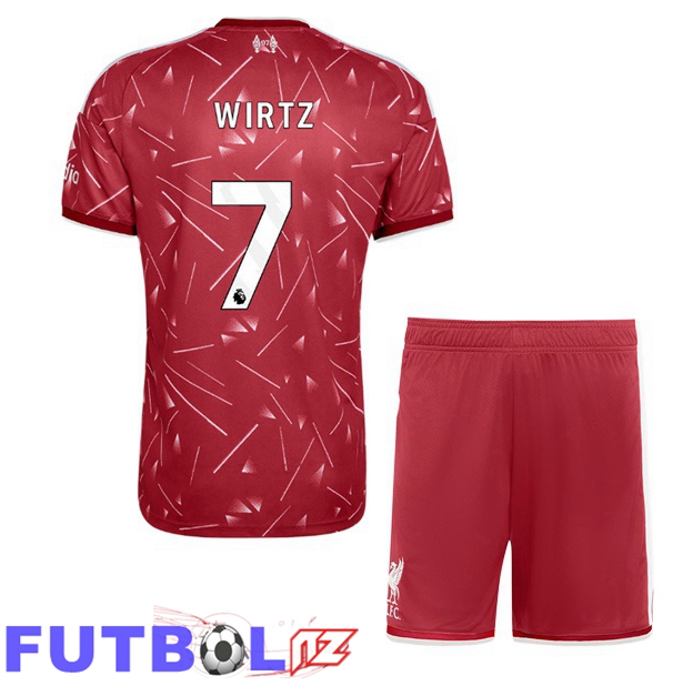 Camisetas De Futbol FC Liverpool (WIRTZ 7) Ninos Primera Rojo 2026/2027