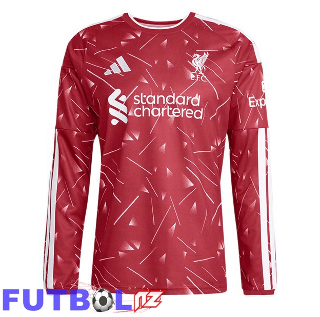 Camisetas De Futbol FC Liverpool Primera Manga Larga Rojo 2026/2027