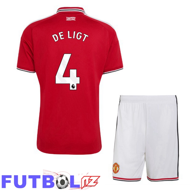 Camisetas De Futbol Manchester United (DE LIGT 4) Ninos Primera Rojo 2026/2027
