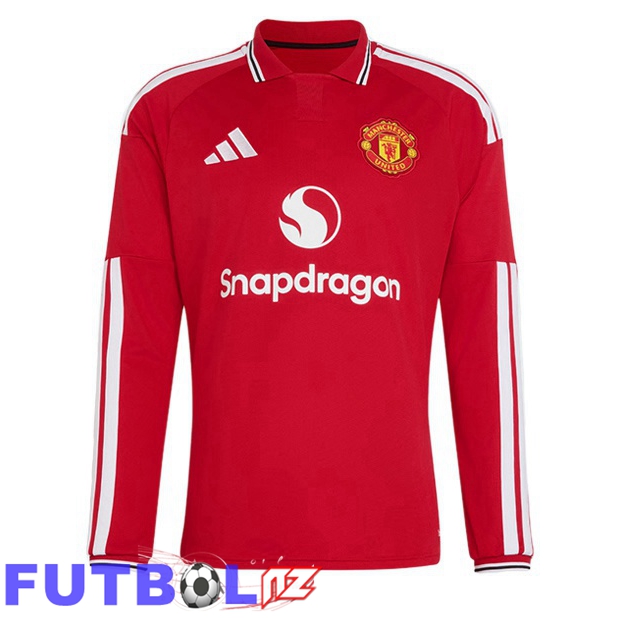 Camisetas De Futbol Manchester United Primera Manga Larga Rojo 2026/2027