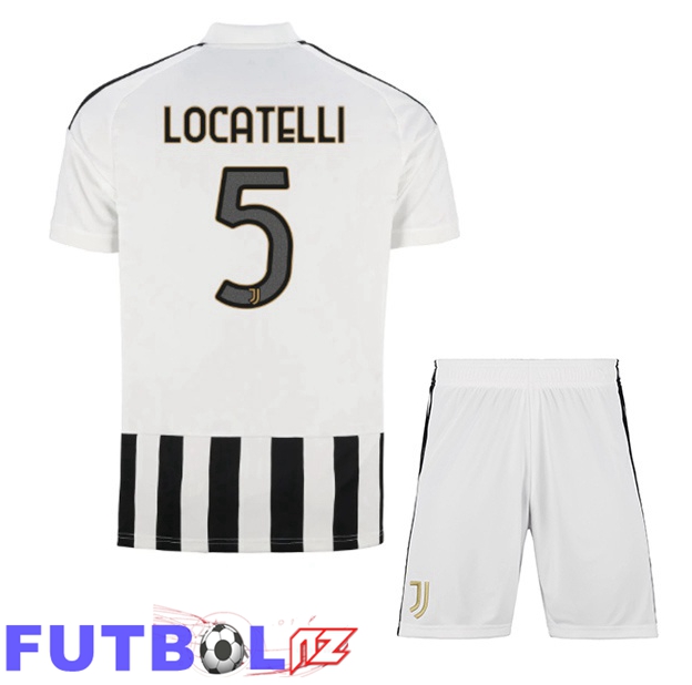 Camisetas De Futbol Juventus (LOCATELLI 5) Ninos Primera Negro Blanco 2026/2027