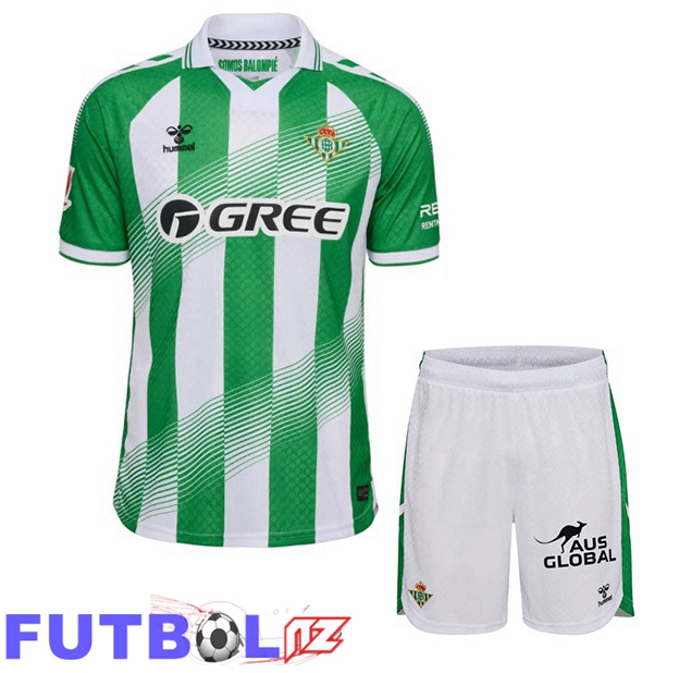 Camisetas De Futbol Real Betis Ninos Primera Verde Blanco 2026/2027