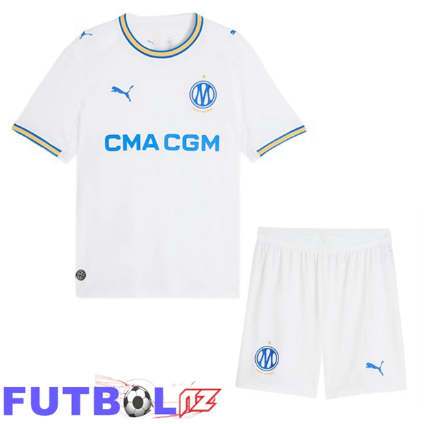 Camisetas De Futbol Marsella OM Ninos Primera Blanco 2026/2027