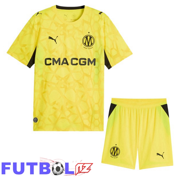 Camisetas De Futbol Marsella OM Ninos Portero Amarillo 2026/2027