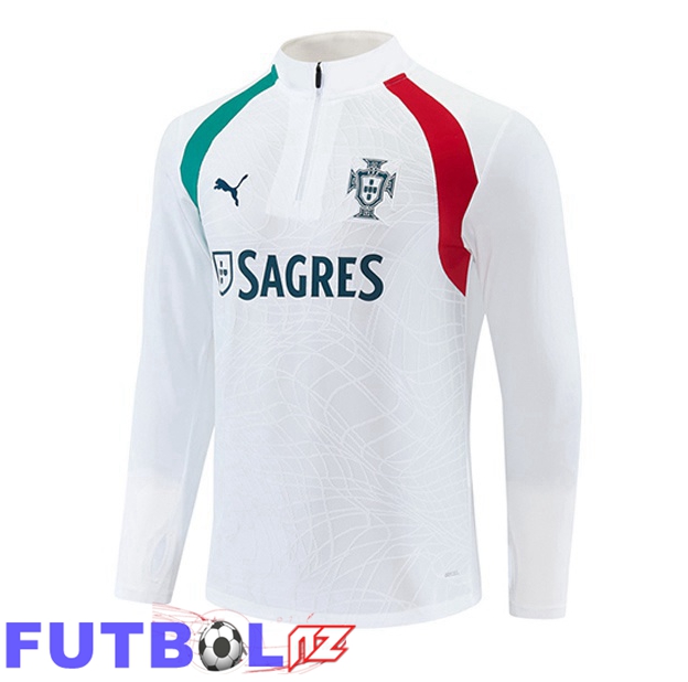 Sudadera De Entrenamiento Portugal Blanco 2026/2027