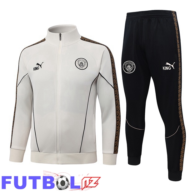 Chandal Equipos De Futbol - Chaqueta Manchester City Blanco 2026/2027