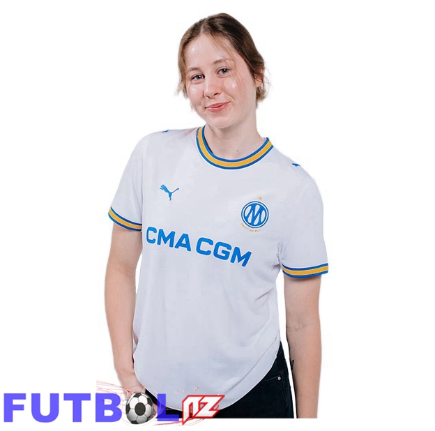 Camisetas De Futbol Marsella OM Mujer Primera Blanco 2026/2027