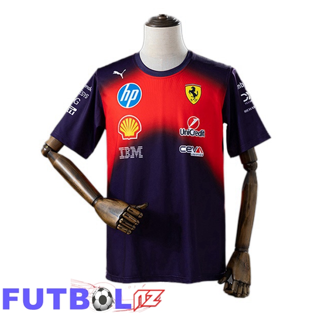Camiseta Formule 1 Ferrari Rojo Negro 2025/2026