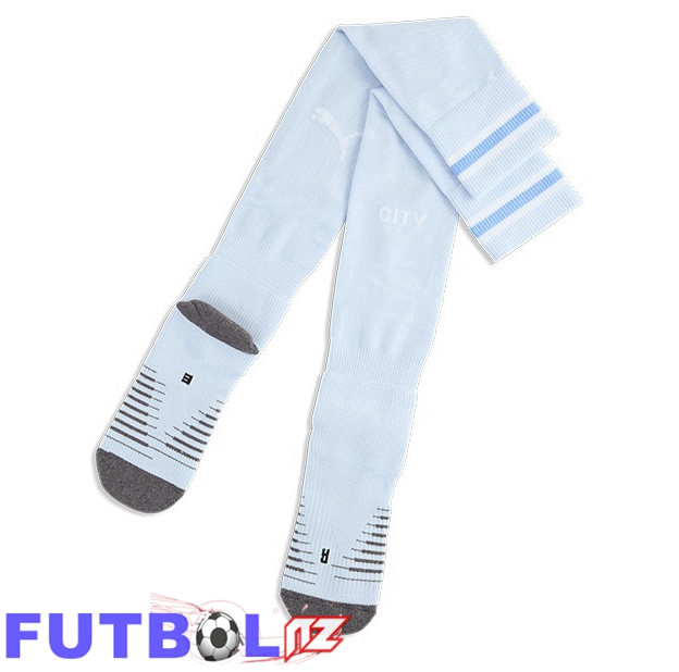 Calcetines De Futbol Manchester City Primera Blanco 2026/2027