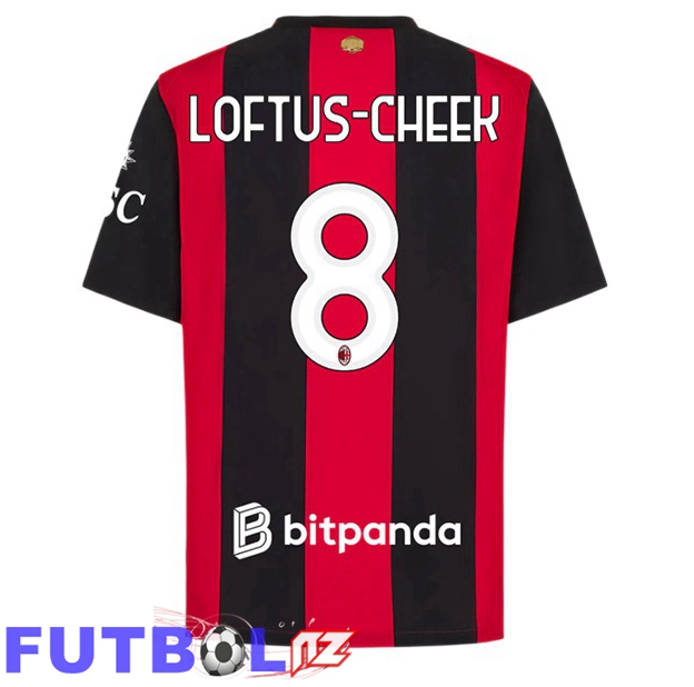 Camisetas De Futbol AC Milan (Loftus-Cheek 8) Primera Rojo Negro 2026/2027