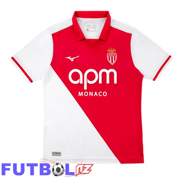 Camisetas De Futbol AS Monaco Primera Blanco Rojo 2026/2027
