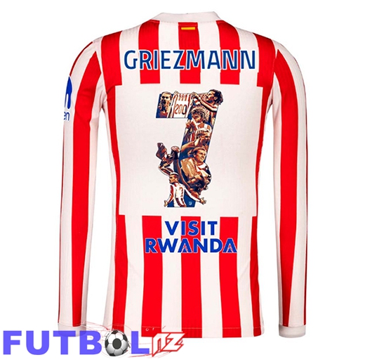 Camisetas De Futbol Atletico Madrid GRIEZMANN 7 Primera Manga Larga 2025/2026
