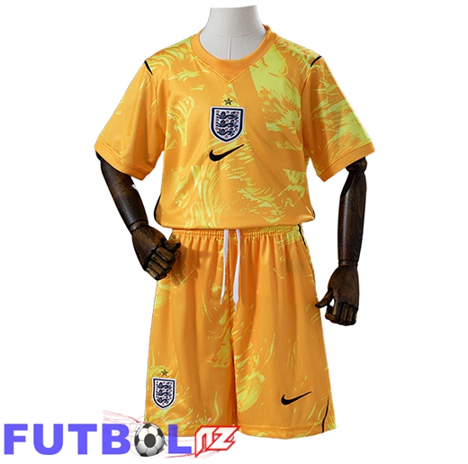 Camisetas De Futbol Inglaterra Ninos Portero Amarillo 2026/2027
