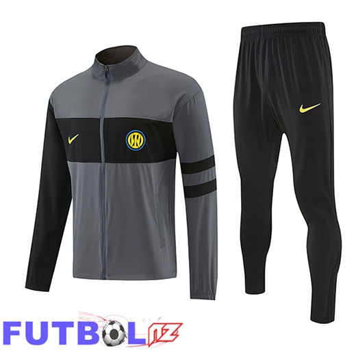 Chandal Equipos De Futbol - Chaqueta Inter Milan Gris/Negro 2026/2027