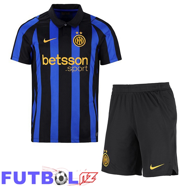 Camisetas De Futbol Inter Milan Ninos Primera Azul Negro 2026/2027