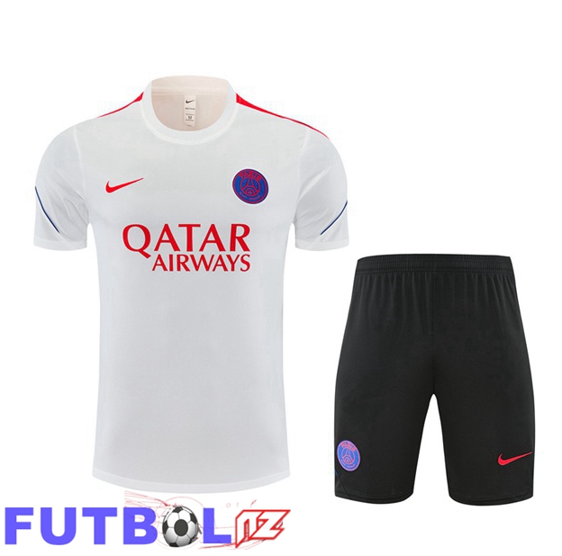 Camiseta Entrenamiento Paris PSG + Cortos Blanco 2026/2027