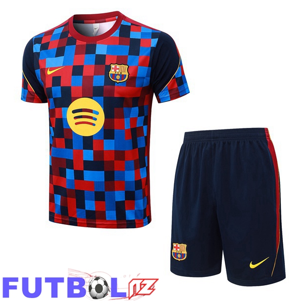 Camiseta Entrenamiento FC Barcelona + Cortos Azul Rojo 2026/2027