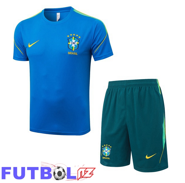 Camiseta Entrenamiento Brasil + Cortos Azul 2026/2027