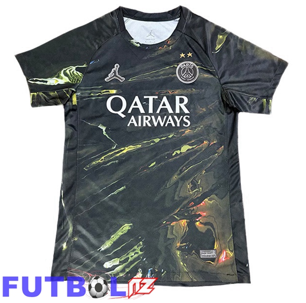 2 Estrellas Camisetas De Futbol Paris PSG Edición Especial Negro 2025/2026