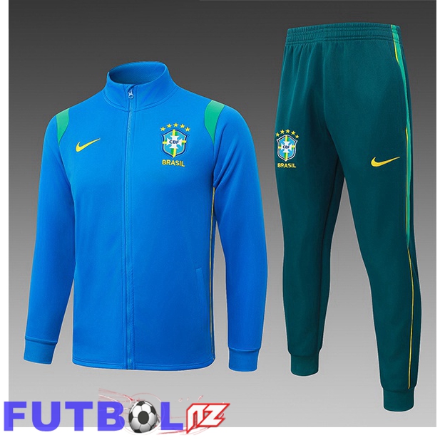 Chandal Equipos De Futbol - Chaqueta Brasil Ninos Azul 2026/2027