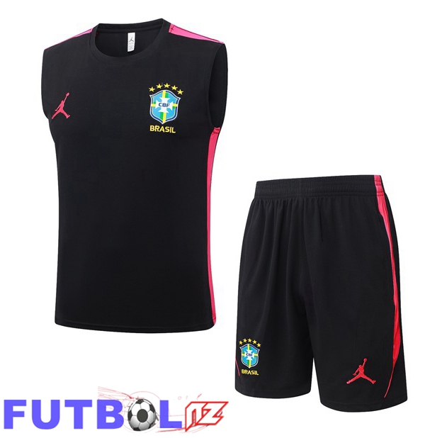 Chalecos De Futbol Brasil + Cortos Negro 2026/2027