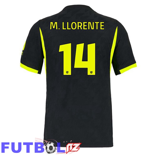 Camisetas De Futbol Atletico Madrid (M. LLORENTE 14) Segunda Negro 2026/2027
