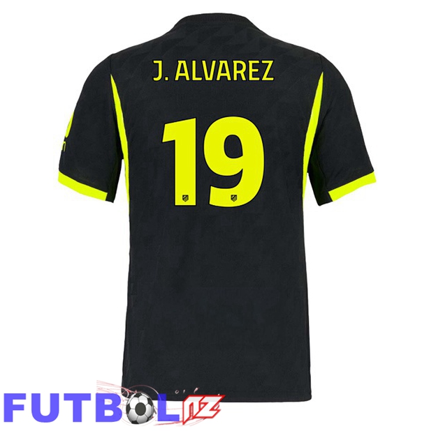 Camisetas De Futbol Atletico Madrid (J. ALVAREZ 19) Segunda Negro 2026/2027