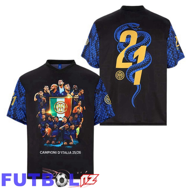 Camisetas De Futbol Inter Milan Edición Especial Champion Azul 2025/2026