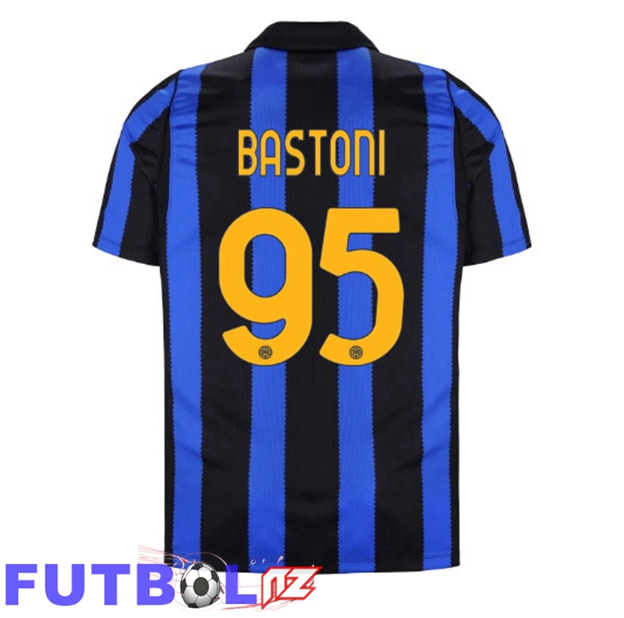 Camisetas De Futbol Inter Milan (BASTONI 95) Primera Azul Negro 2026/2027