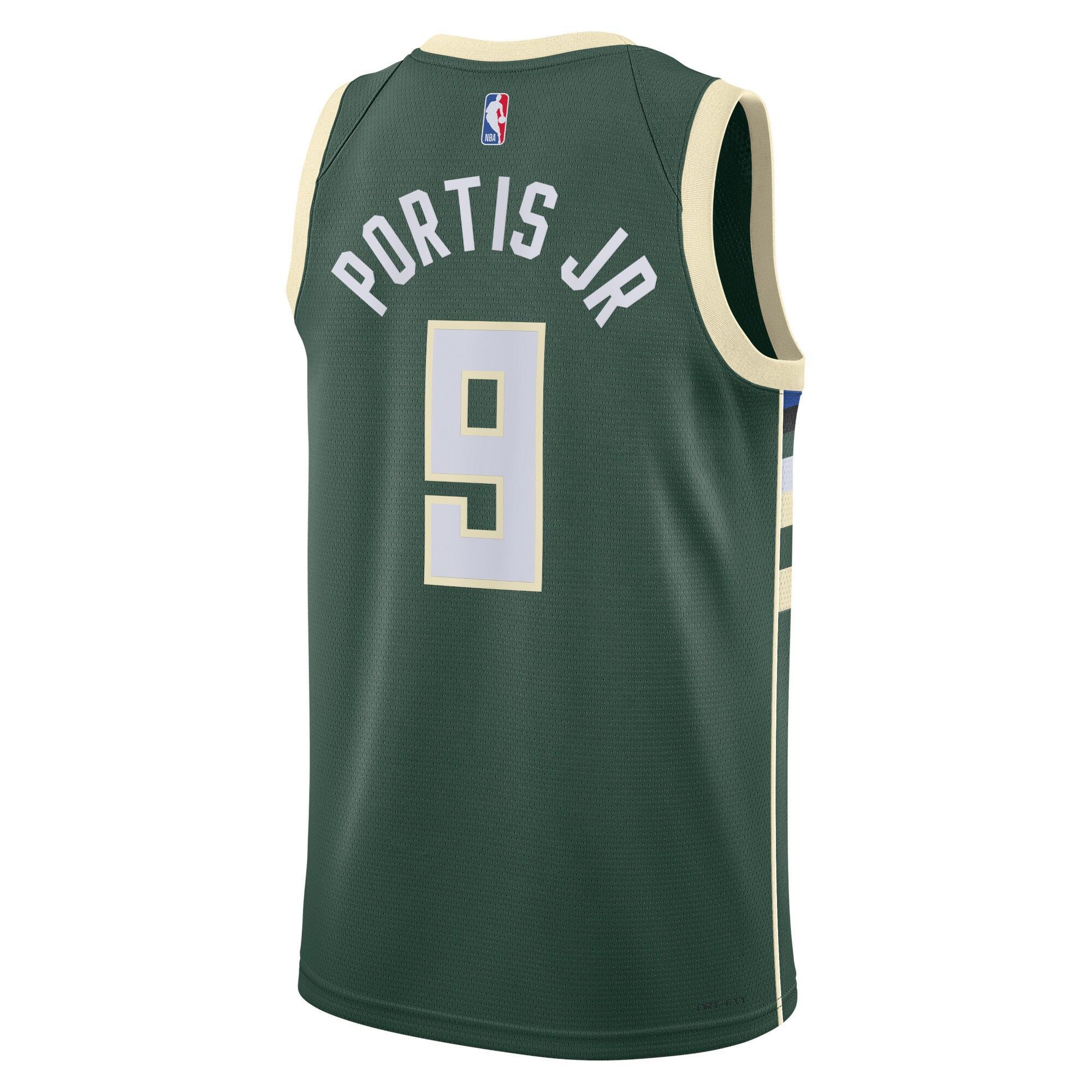 Camiseta Milwaukee Bucks Nike Icon Edition Swingman - Verde Hunter - Bobby Portis Jr - Unisex