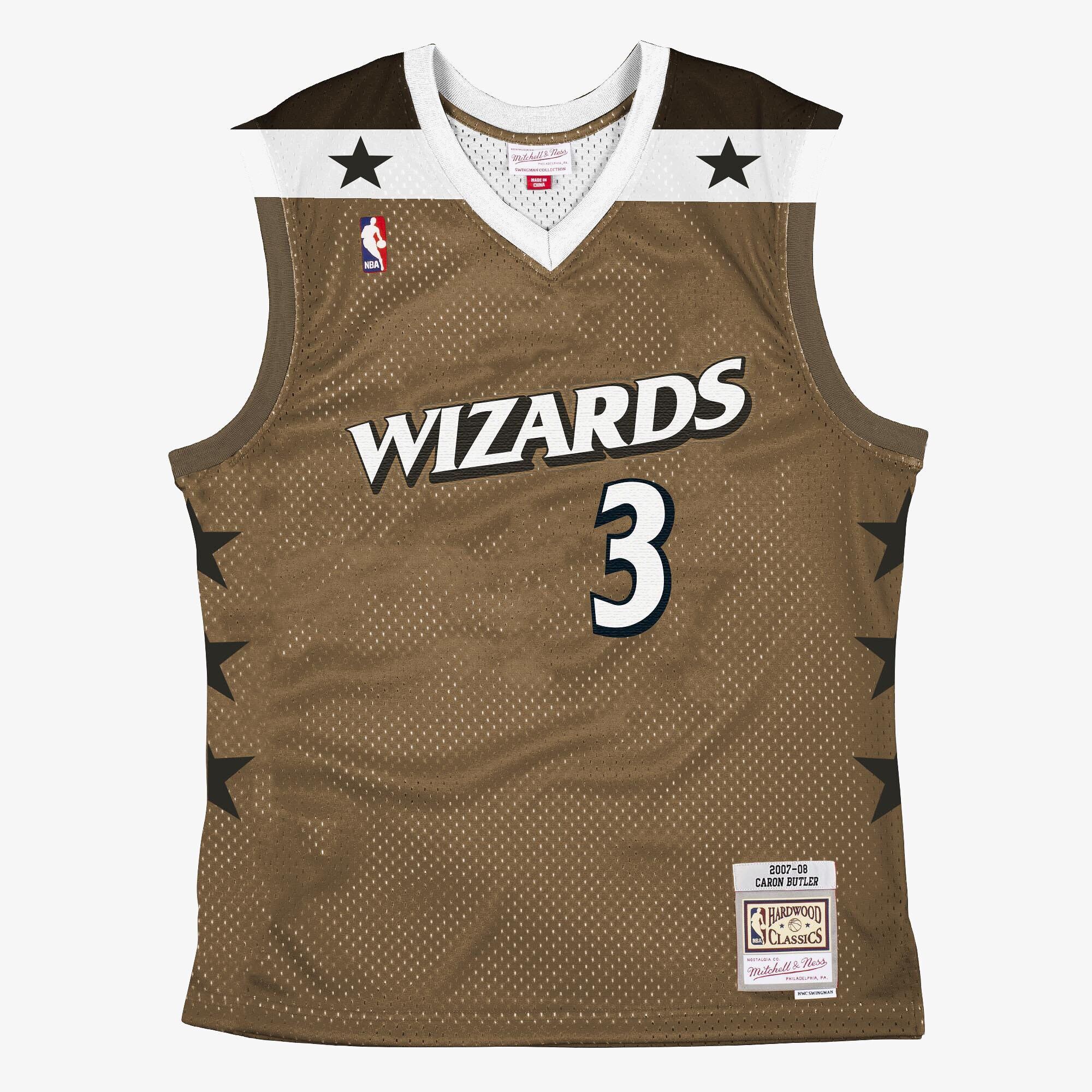 Camiseta Swingman Washington Wizards Mitchell & Ness Caron Butler 2007-08