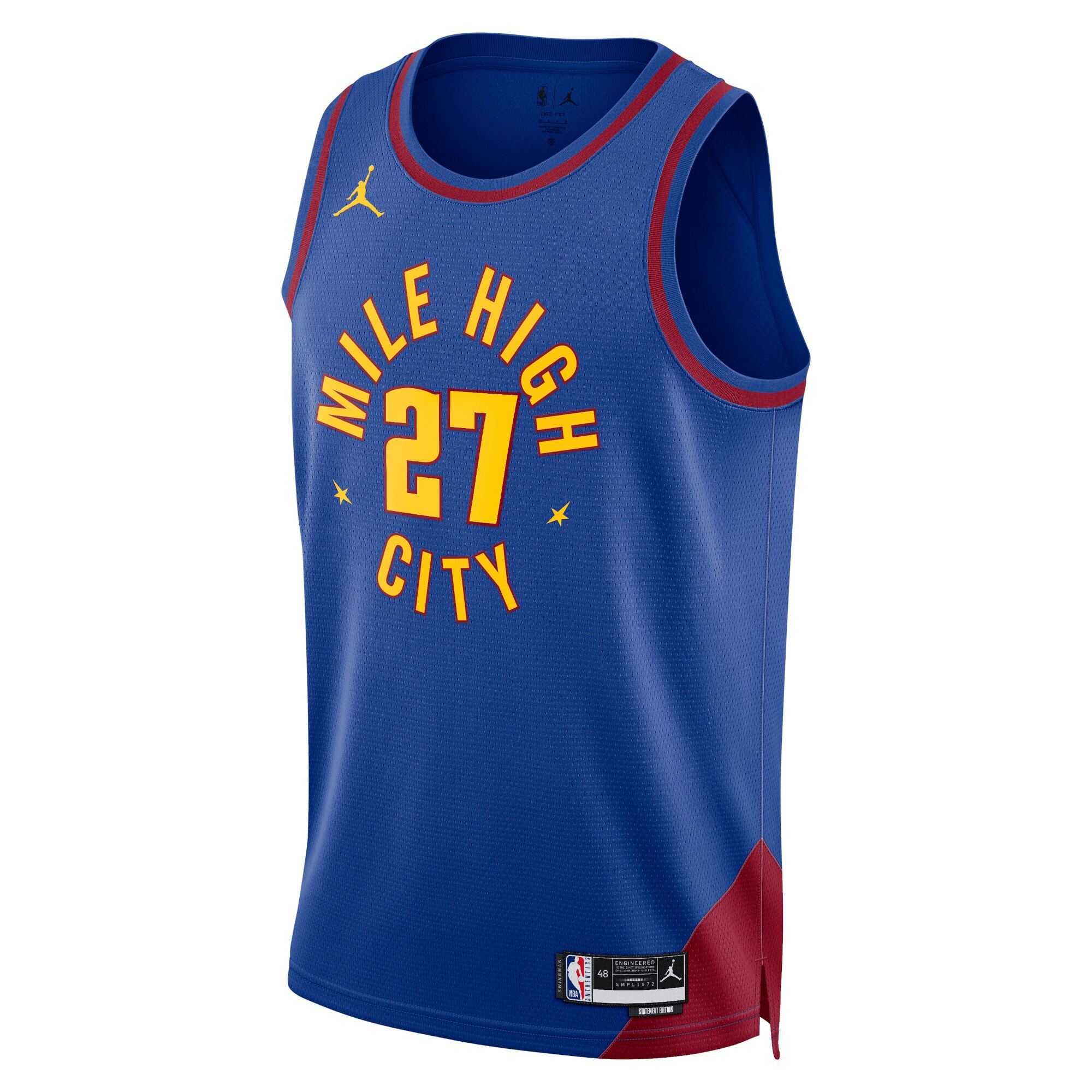 Camiseta Denver Nuggets Jordan Statement Edition Swingman - Azul - Jamal Murray - Unisex