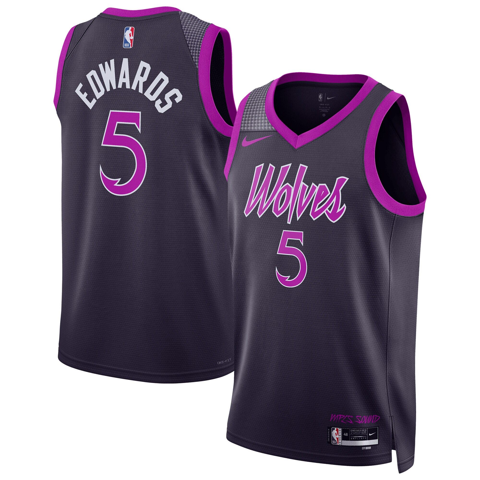 Camiseta Minnesota Timberwolves Nike 2025 City Edition - Edwards - Unisex