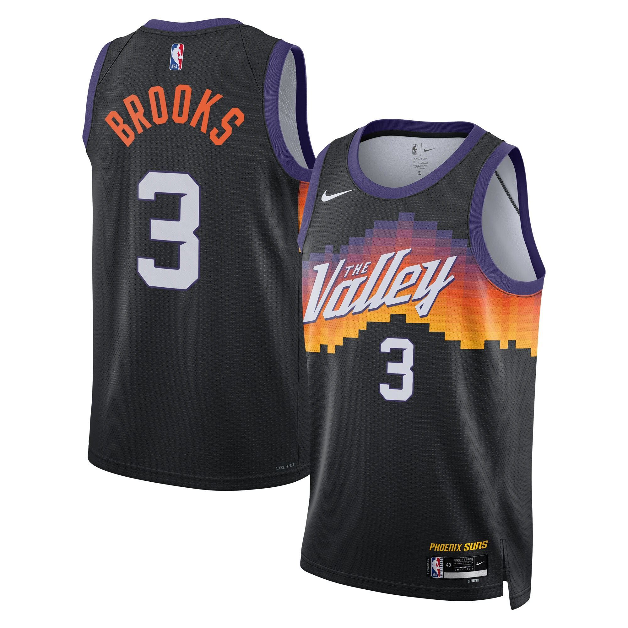Camiseta Phoenix Suns Nike 2025/26 City Edition Swingman - Nera - Dillon Brooks - Unisex