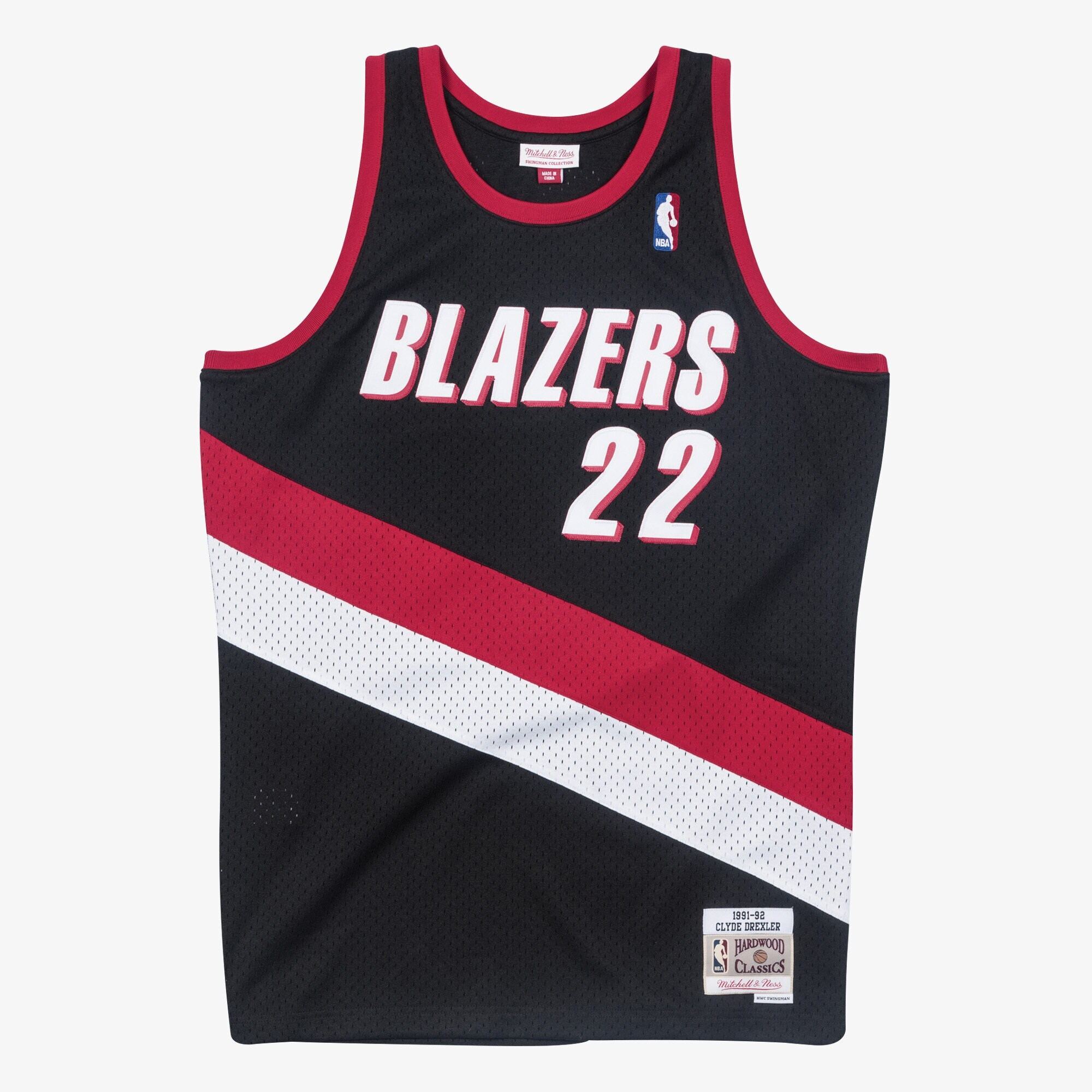 Camiseta Swingman Mitchell & Ness dei Portland Trail Blazers Clyde Drexler 1991-92