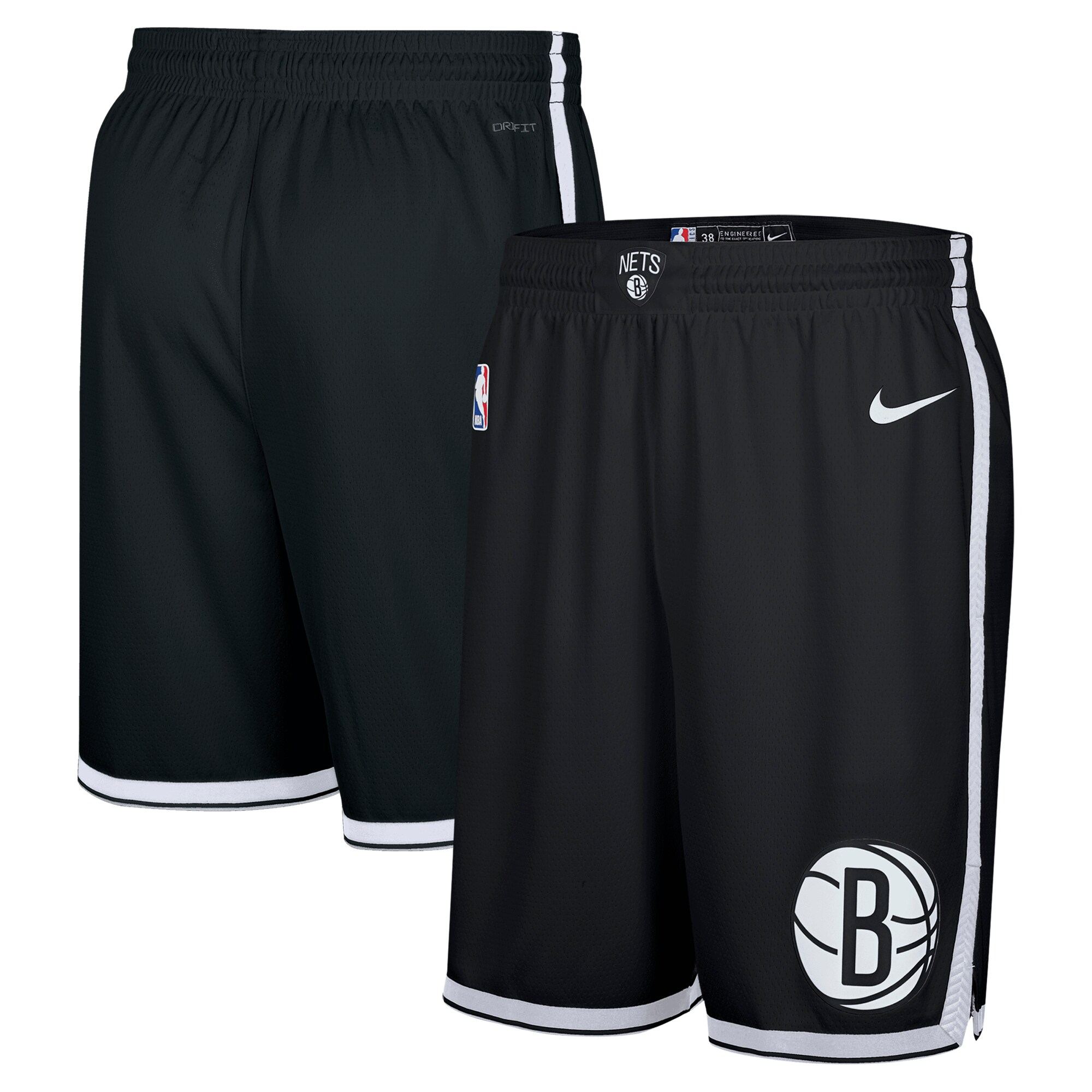 Cortos Brooklyn Nets Nike Replica Icon Swingman - Uomo