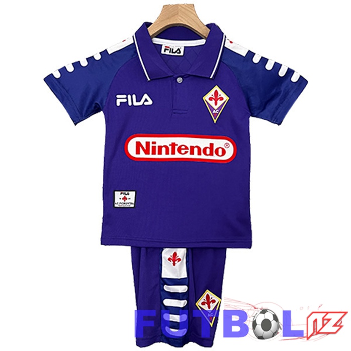 Camisetas De Futbol ACF Fiorentina Retro Ninos Primera 1998/1999