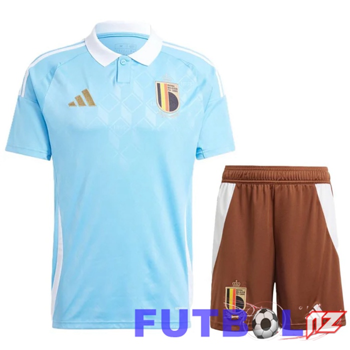 Camisetas De Futbol Bélgica Segunda + Cortos UEFA Euro 2024