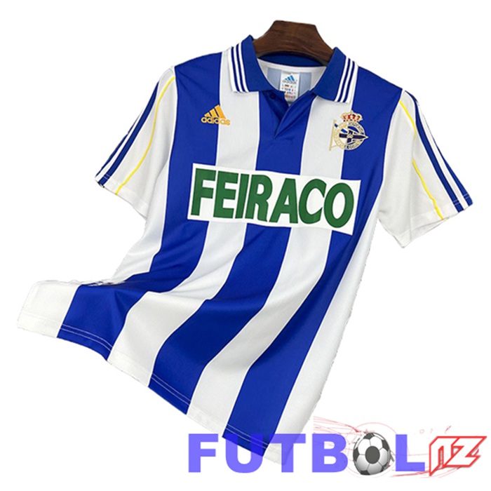 Camisetas De Futbol Deportivo La Coruna Retro Primera 1999/2000
