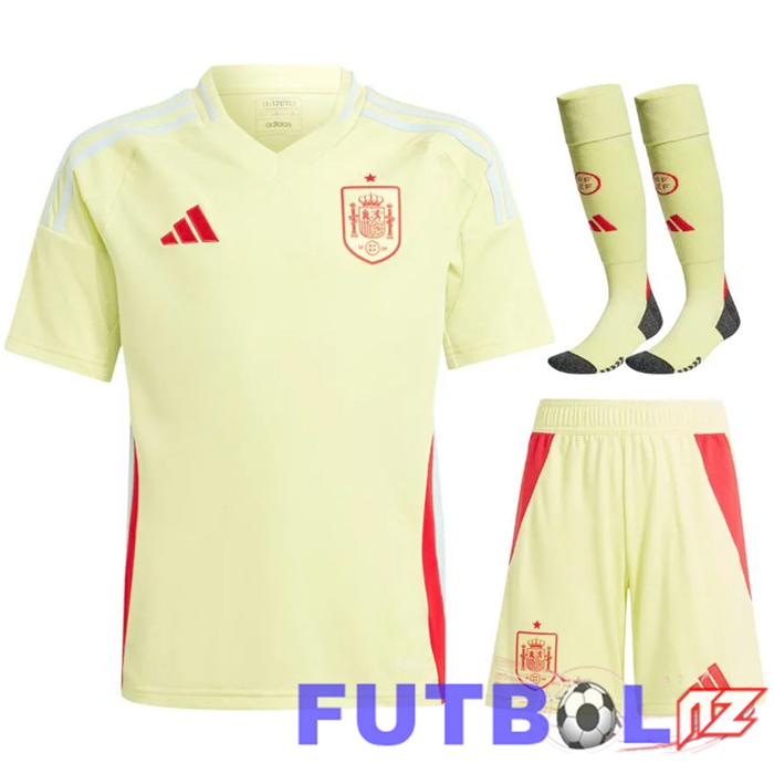 Camisetas De Futbol España Segunda (Cortoss + Calcetines) UEFA Euro 2024