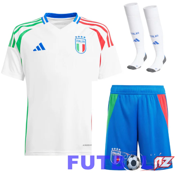 Camisetas De Futbol Italia Segunda (Cortoss + Calcetines) UEFA Euro 2024