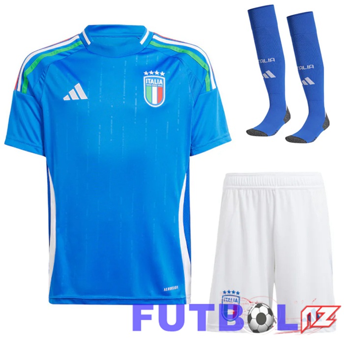 Camisetas De Futbol Italia Primera (Cortoss + Calcetines) UEFA Euro 2024