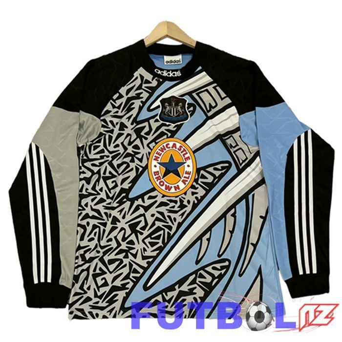 Camisetas De Futbol Newcastle United Retro Manga Larga Azul 1995/1996