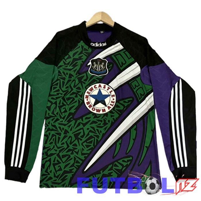 Camisetas De Futbol Newcastle United Retro Manga Larga Púrpura 1995/1996