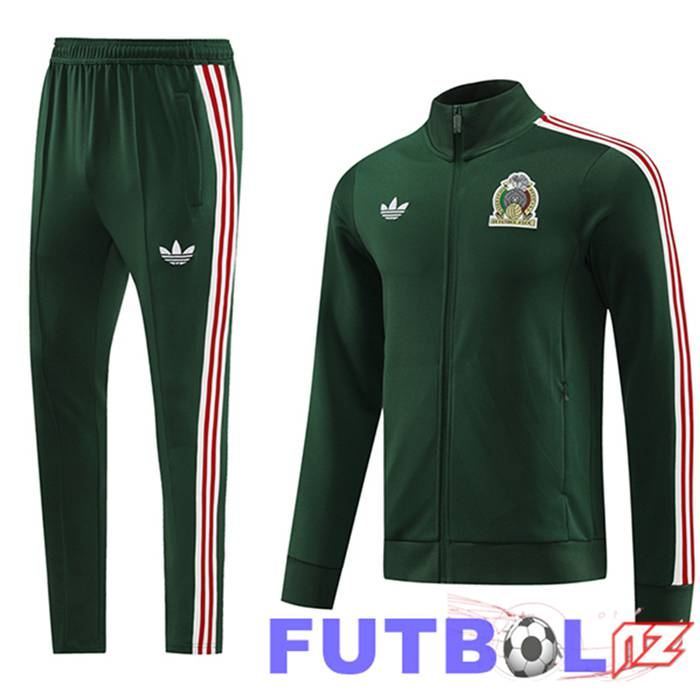Chandal Equipos De Futbol - Chaqueta México Verde 2024/2025