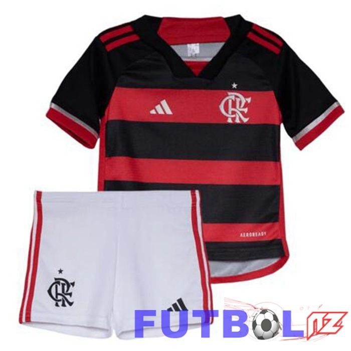 Camisetas De Futbol Flamengo Ninos Primera Rojo 2024/2025